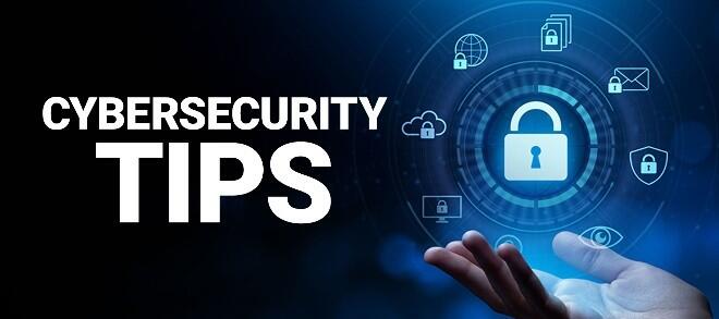CYBER SECURITY a hand with a lock above it